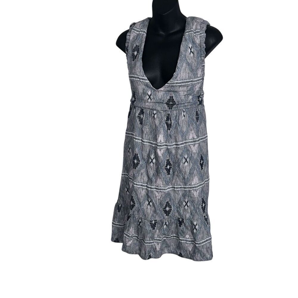 Beautiful Women's Cleo + Wolf Women's Medium Gray/Purple Southwestern Print Tie